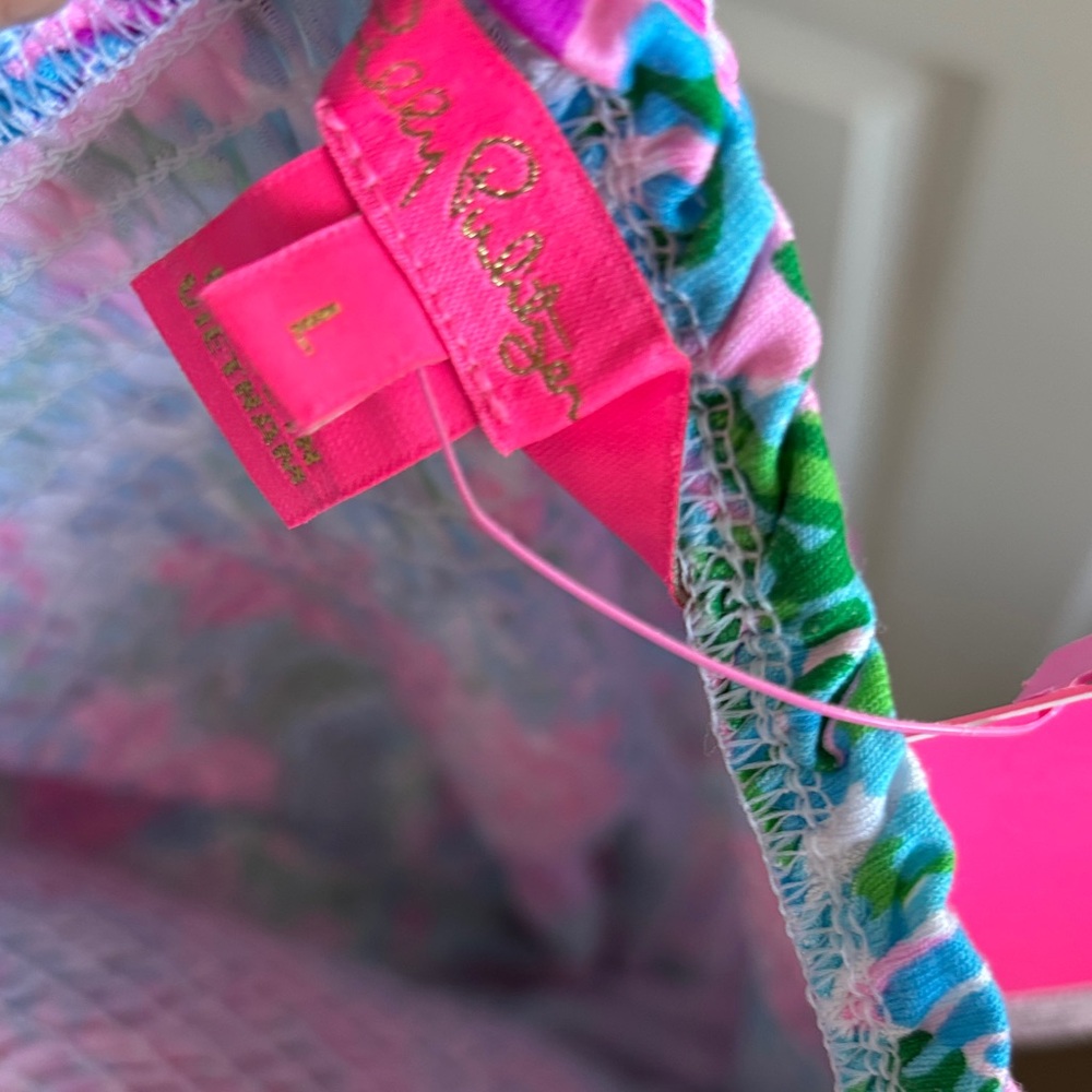 ‼️Sold‼️Lilly Pulitzer kailua smocked dress paradise petals - Picture 9 of 11